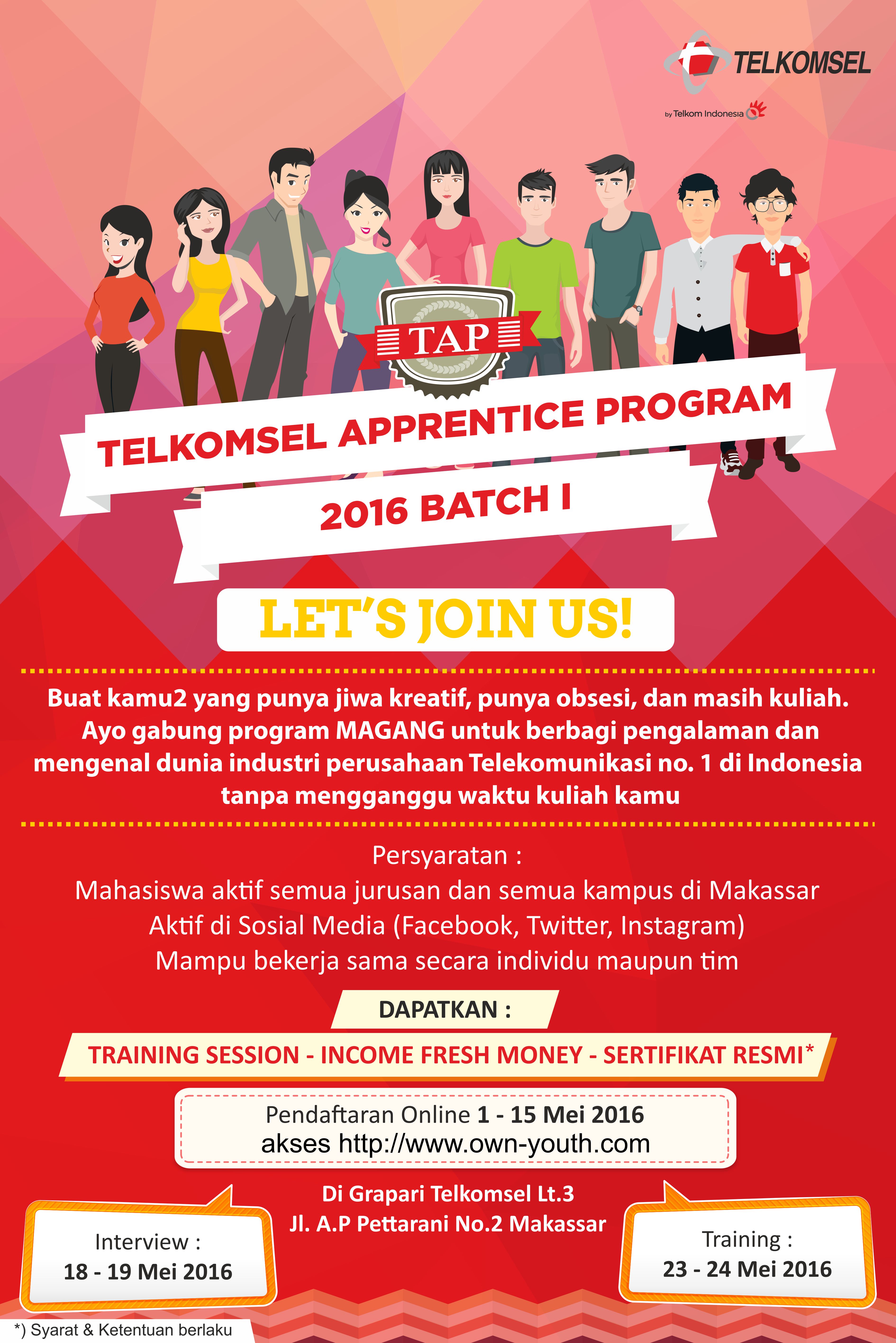 Telkomsel APPRENTICE Program - Berita Muslim Kaya Sehat